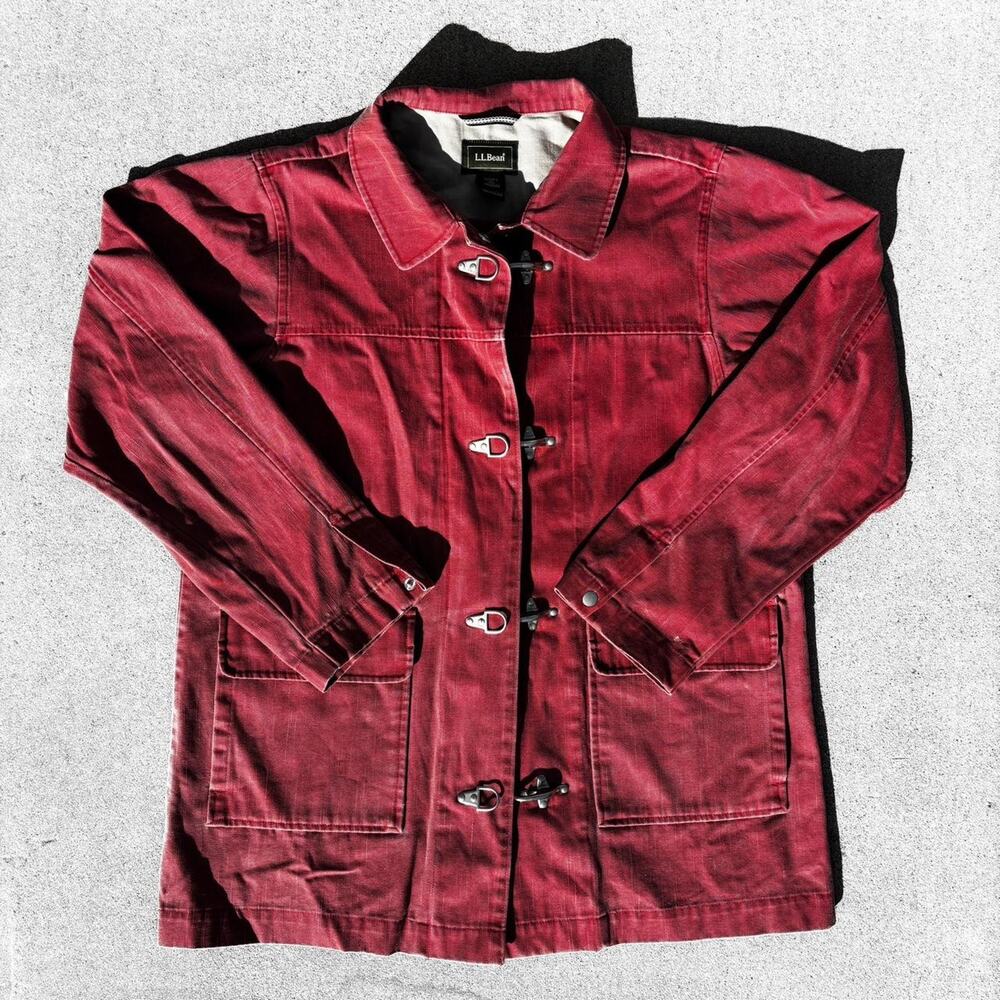 L.L. Bean Red Trench Coat